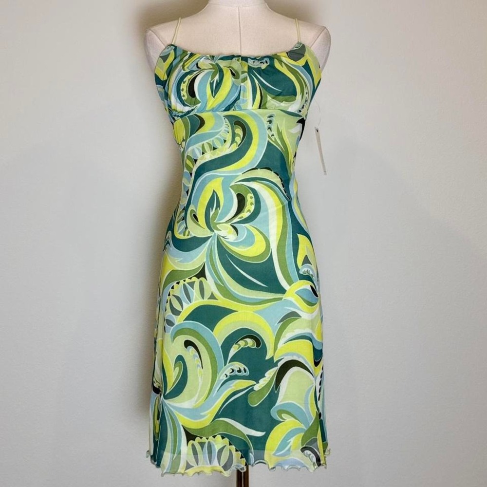 NWT Swirl Party Dress Sz M Summer Festival Whimsy Fairy Core Going Out Clubwear